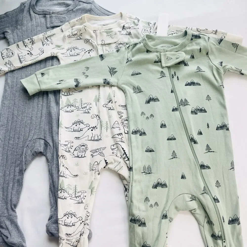 Member's Mark Baby 3-Pack Organic Cotton Soft Sleep And Play Snug Fitting 6M‎